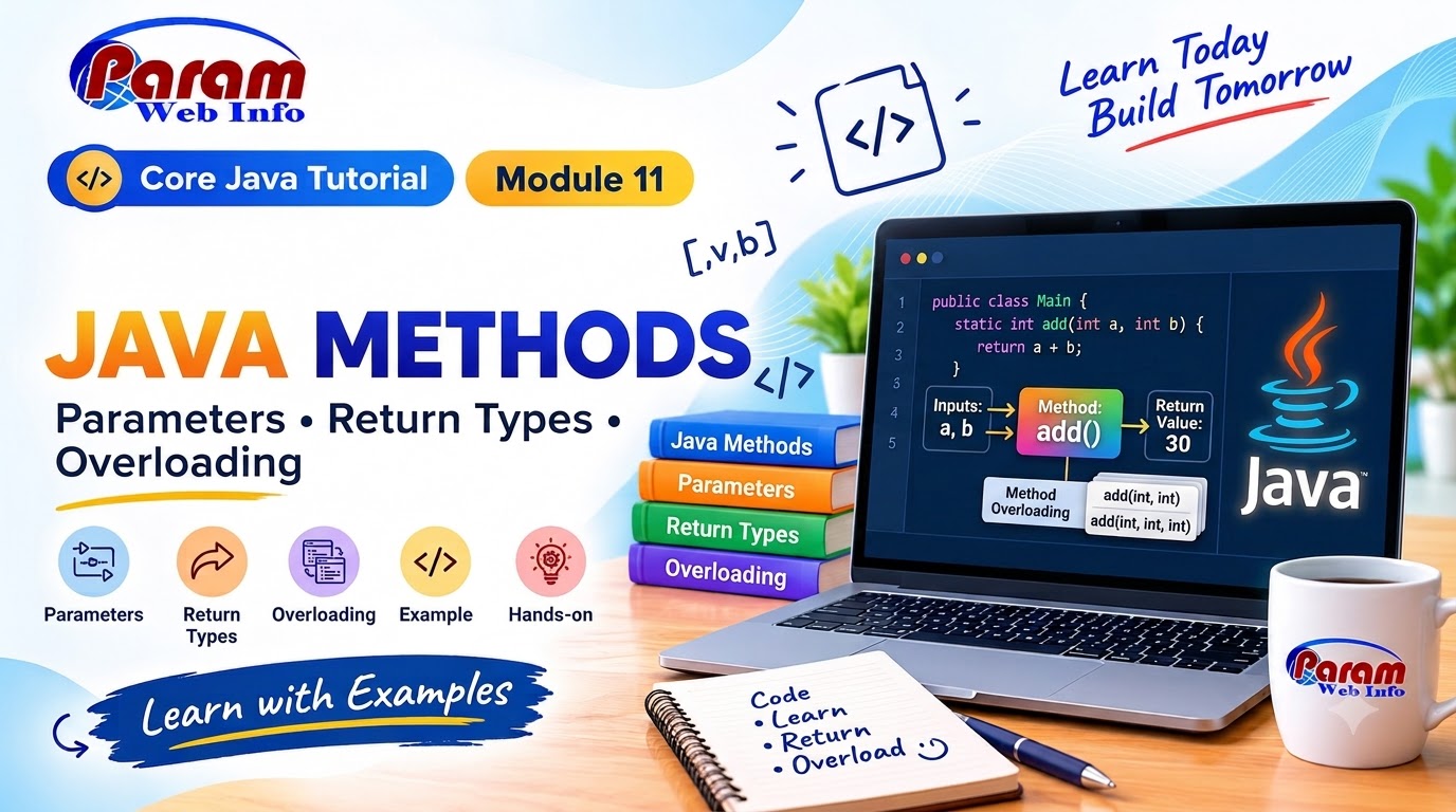 Java Methods Explained: Parameters, Return Types and Method Overloading
